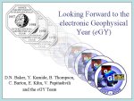 Looking Forward to the electronic Geophysical Year (eGY)