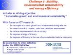 Challenge 6: Mobility, Environmental Sustainability and Energy Efficiency