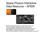 Space Physics Interactive Data Resourceï¿½SPIDR
