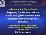 e-Science for Geoscience