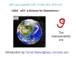 eGY: e-Science for Geoscience I